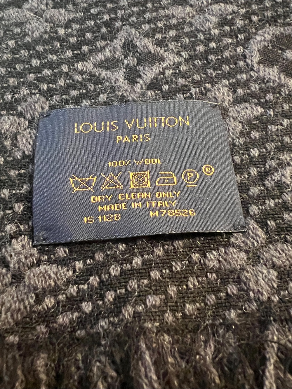 Louis vuitton wool scarf